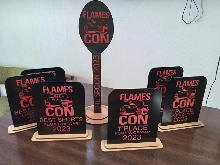 Flamescon trophies 2023