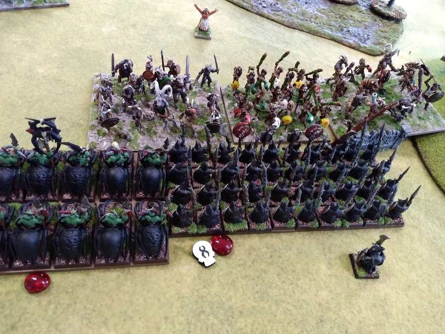 Kings of War Herd versus Goblins