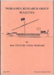 Wargames Research Group Rulettes for 16th Century Naval Warfare