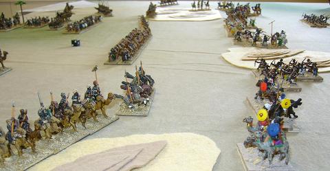 DBR Alwa armies in 15mm. Click for larger image.