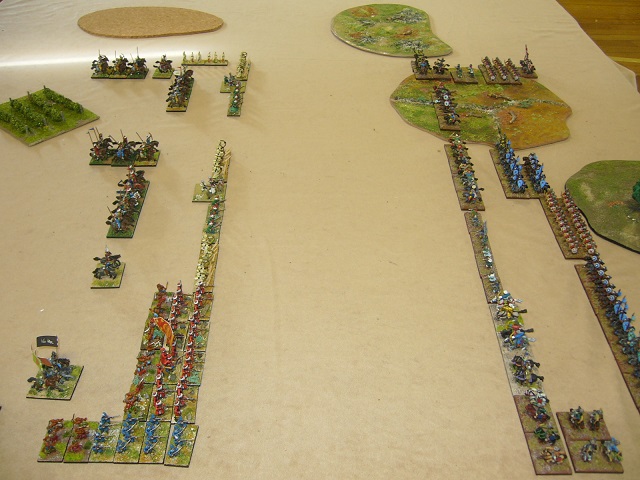 DBR 15mm Ottoman Turks vs White Sheep Turks at Push of Pike 2014