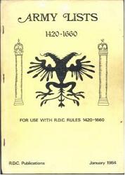 Army Lists 1420-1660 for use with R.D.C. Rules 1420-1660