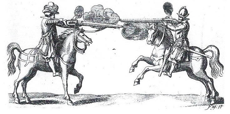 Early 17th century dragoon and mounted arquebusier