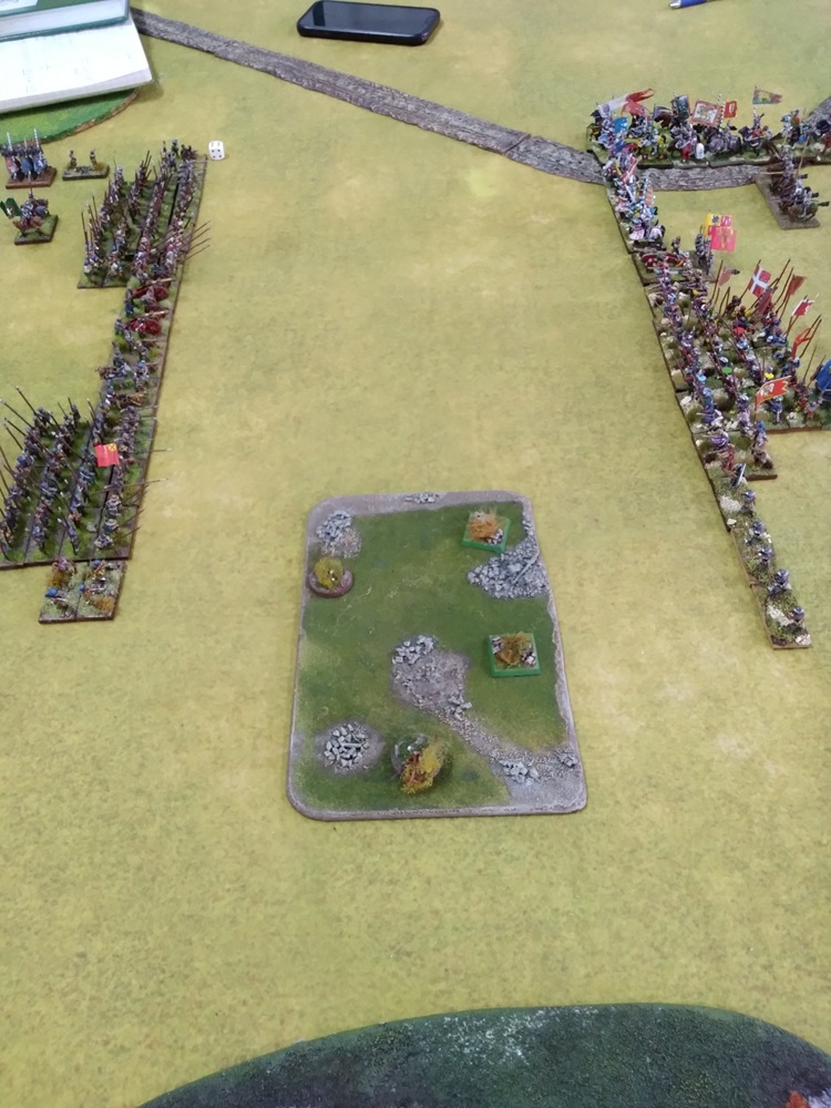 15mm DBR game with Scots Common Army versus Valois French