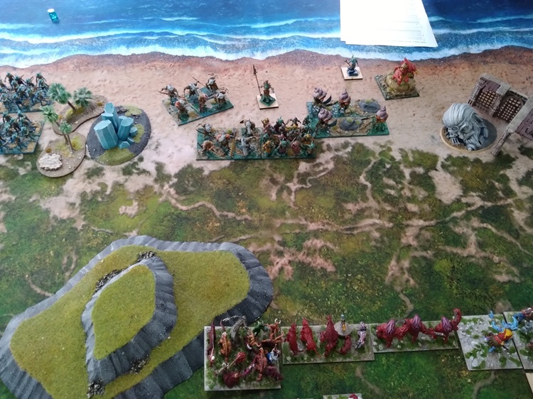 Kings of War game at the North Shore Wargames Club - Trident Realms vs Nightstalkers