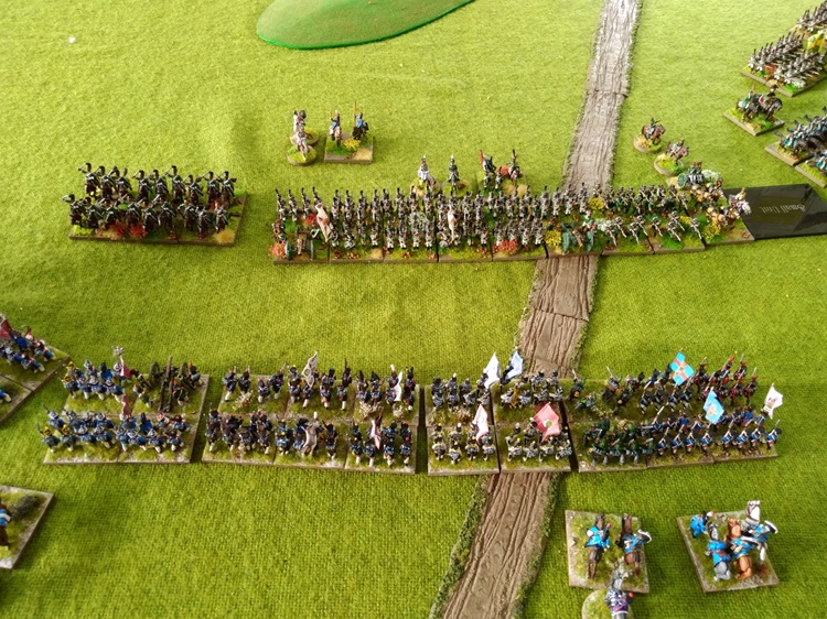 15mm Napoleonic wargame played using Glory is Fleeting rules